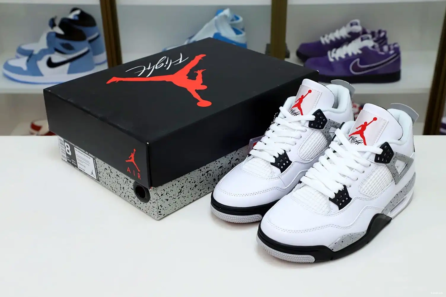 Kimikick White Cement 4 Jordan Air Retro 0511